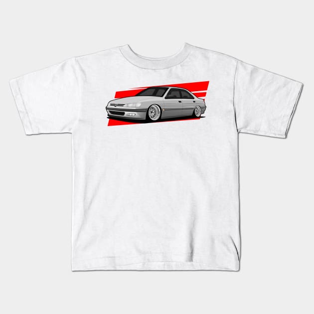 peugeot 406 Kids T-Shirt by small alley co